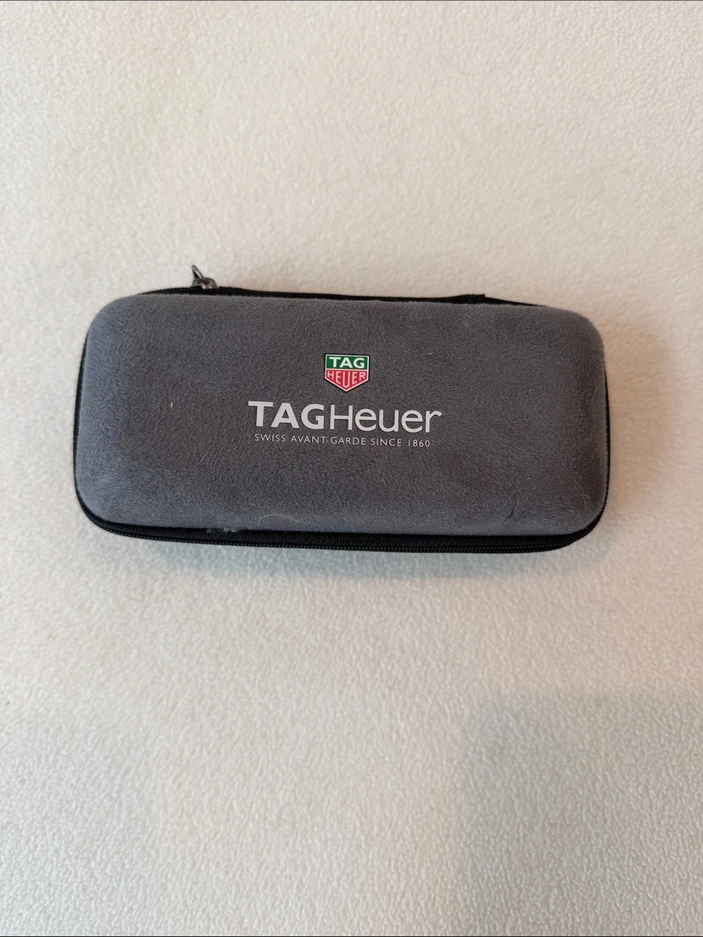 Tag Heuer Gray and Black Zippered  Case